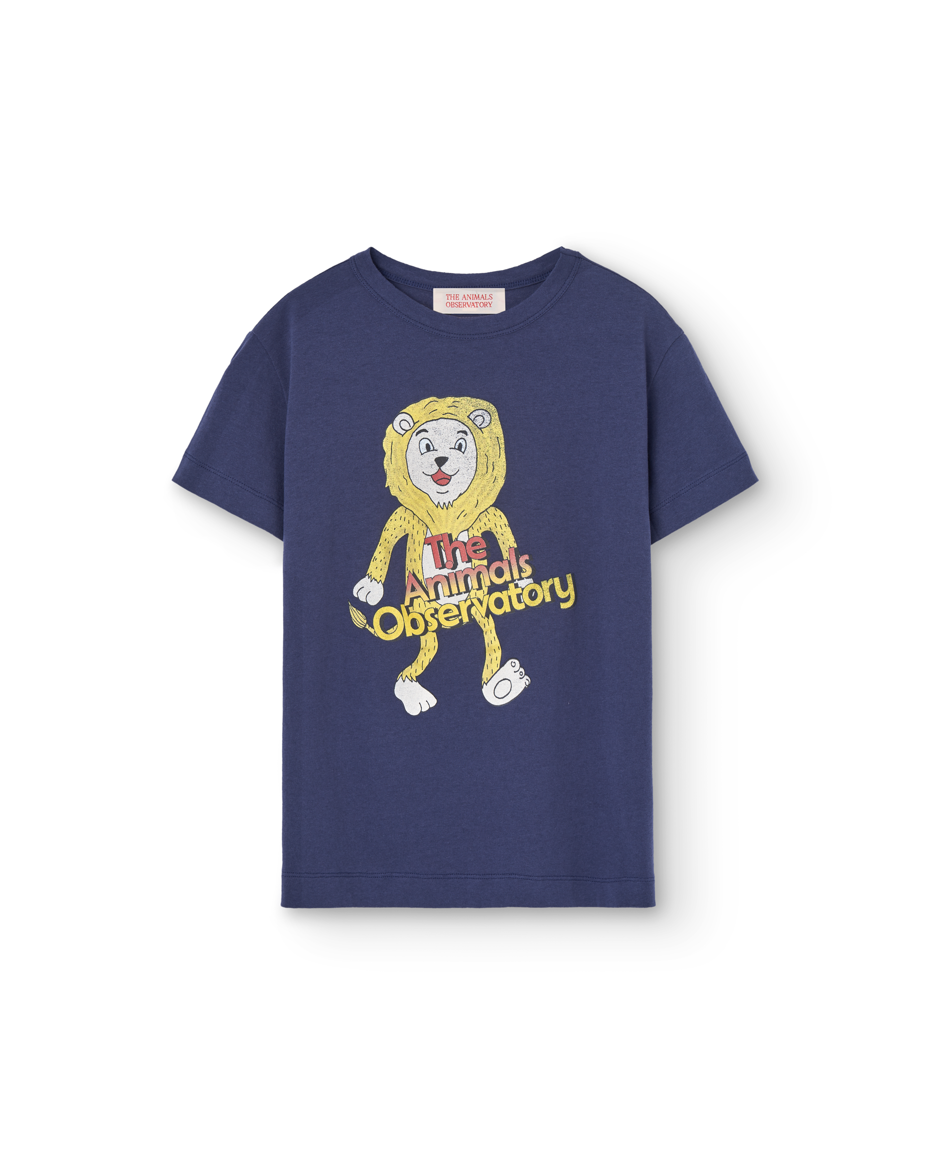 the animals observatory lion rooster kids t-shirt - deep blue