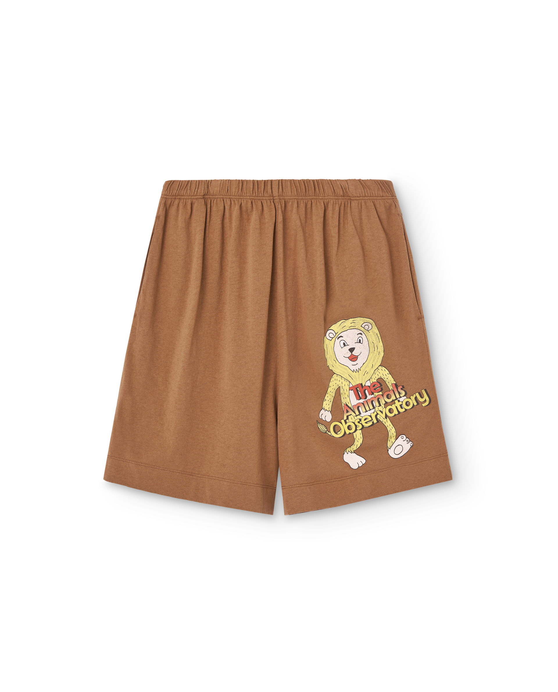 the animals observatory mole kids bermuda shorts - brown lion