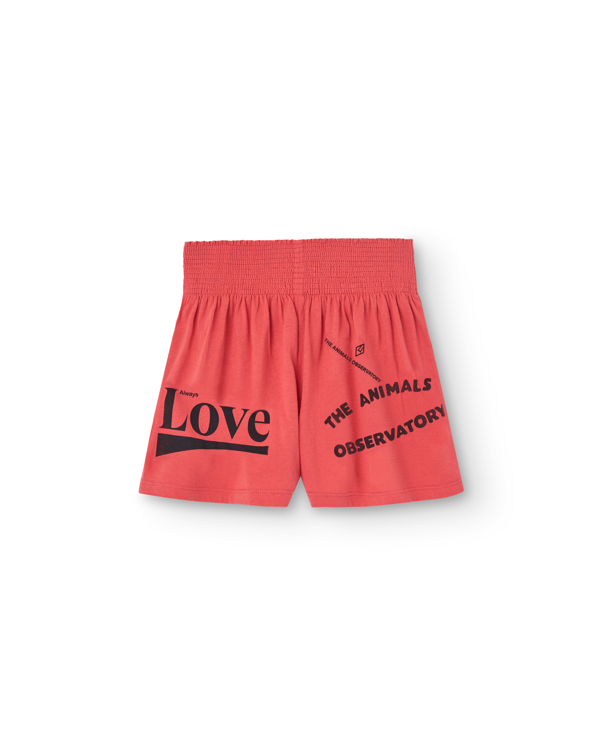 the animals observatory red love ostrich kids shorts