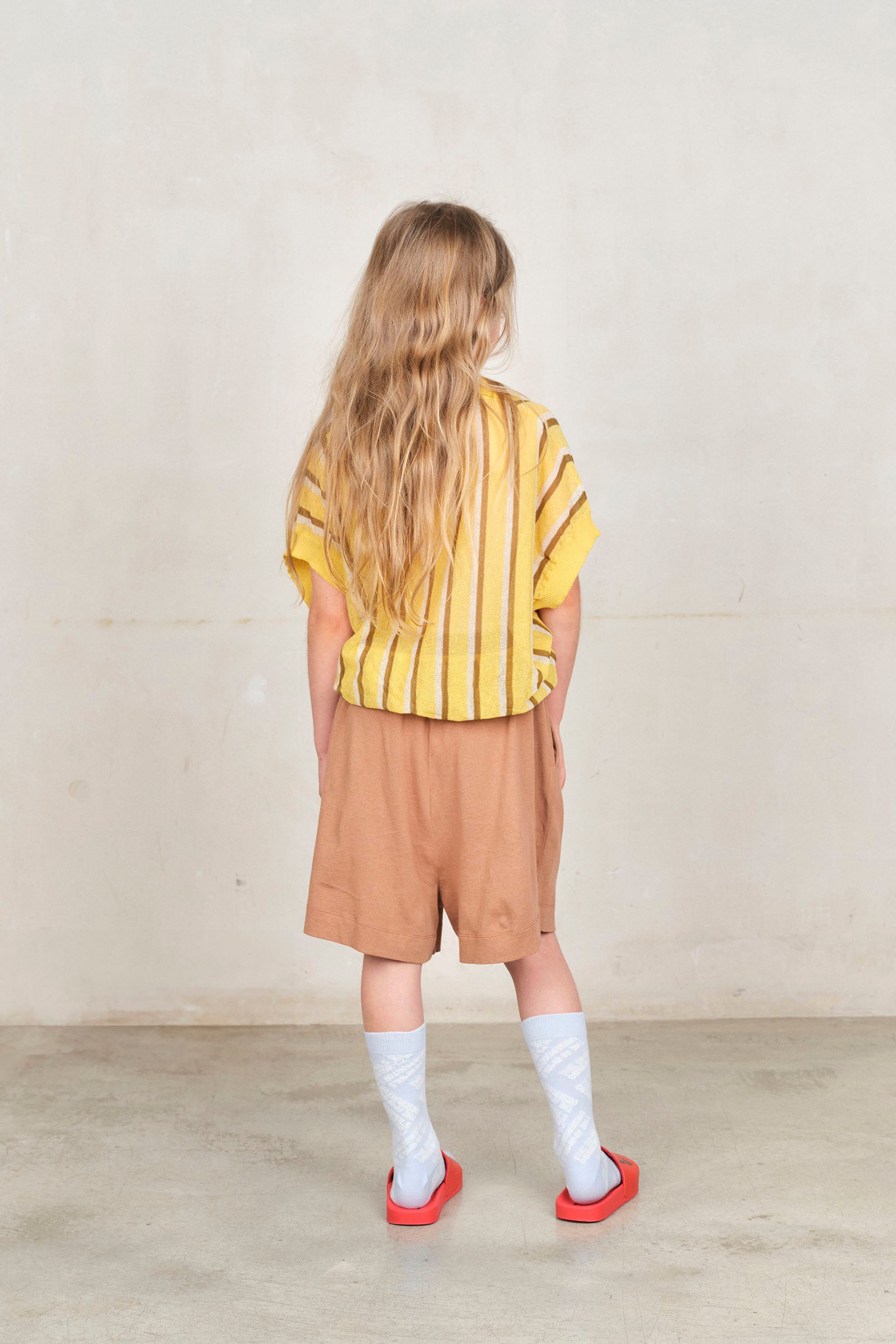 the animals observatory mole kids bermuda shorts - brown lion