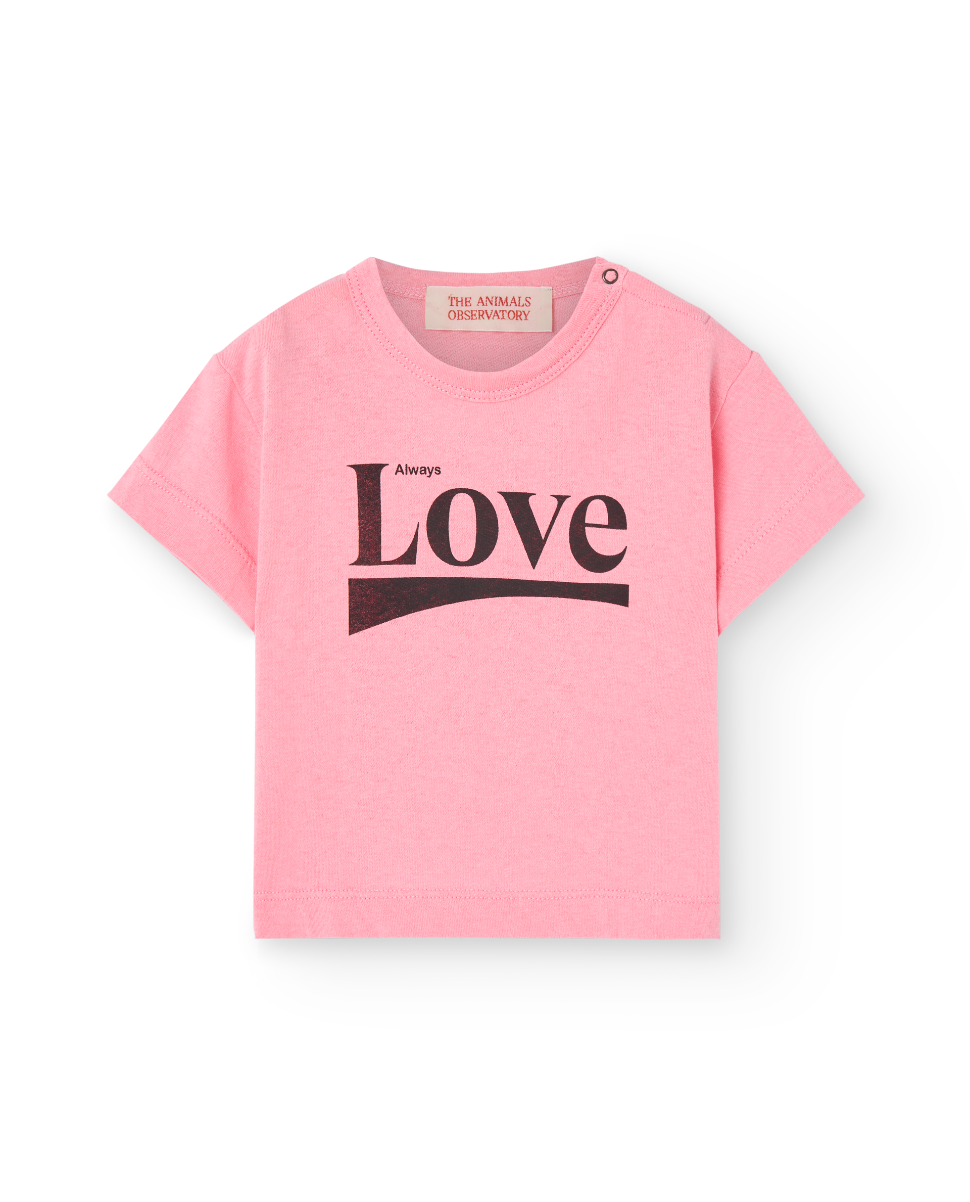 the animals observatory pink love rooster kids t shirt