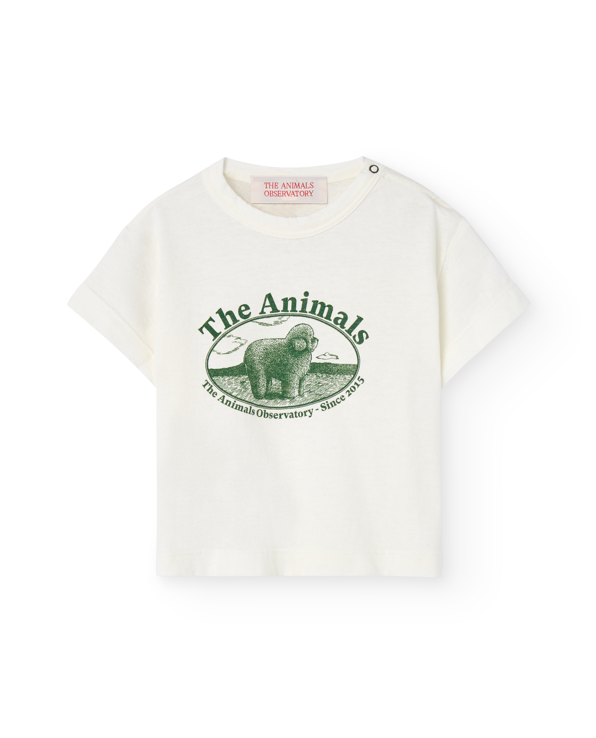 the animals observatory white poodle pangolin baby t shirt