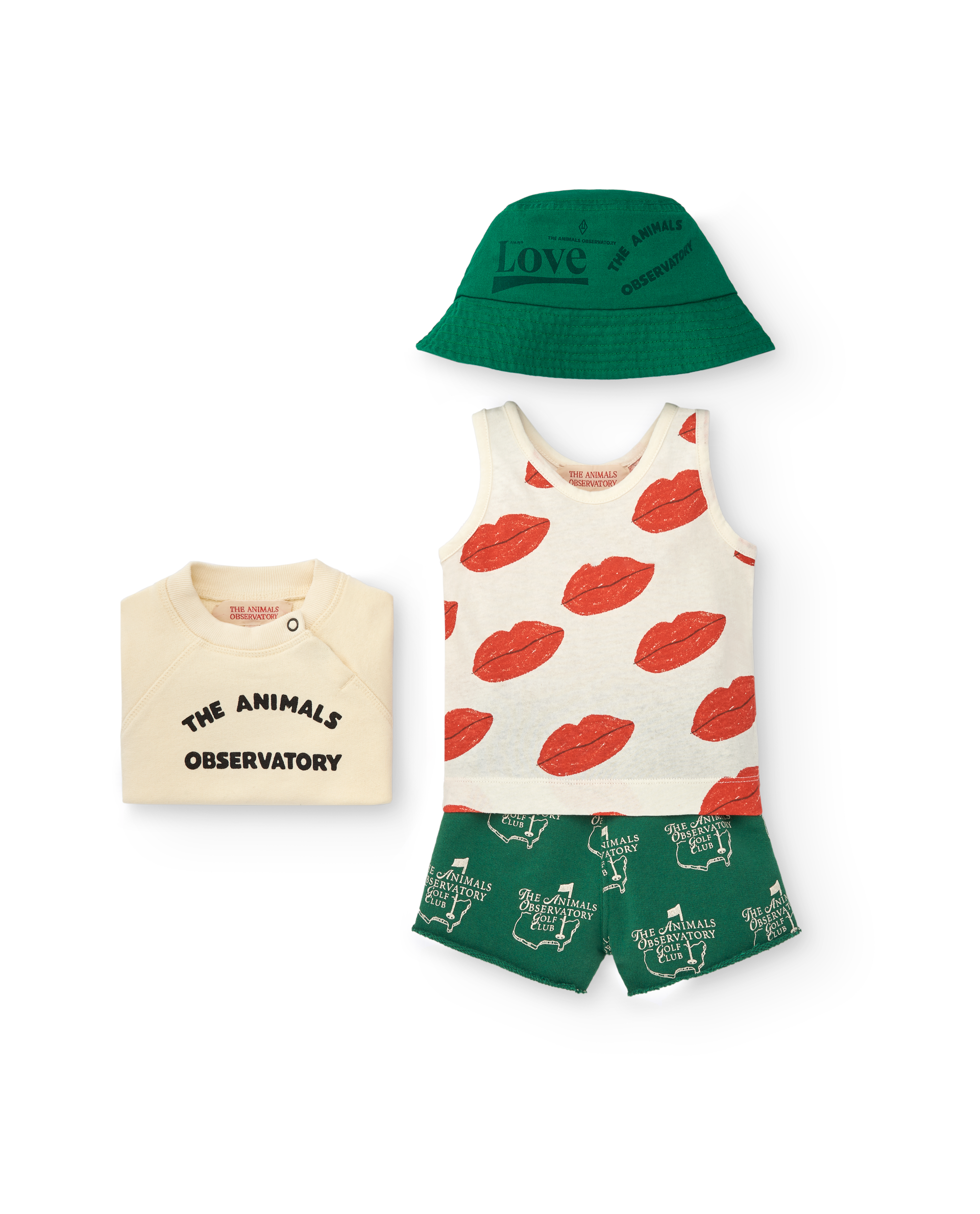 the animals observatory green turtledove baby shorts