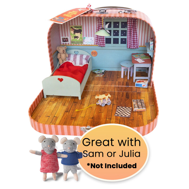 sam & julia mouse mansion to go - bedroom