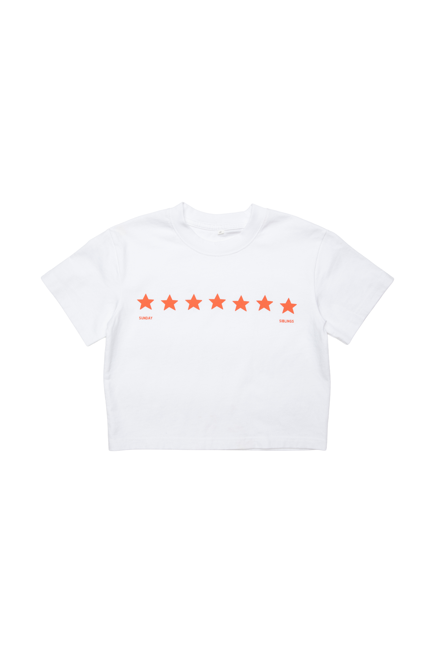 sunday siblings stars align tee - white + red