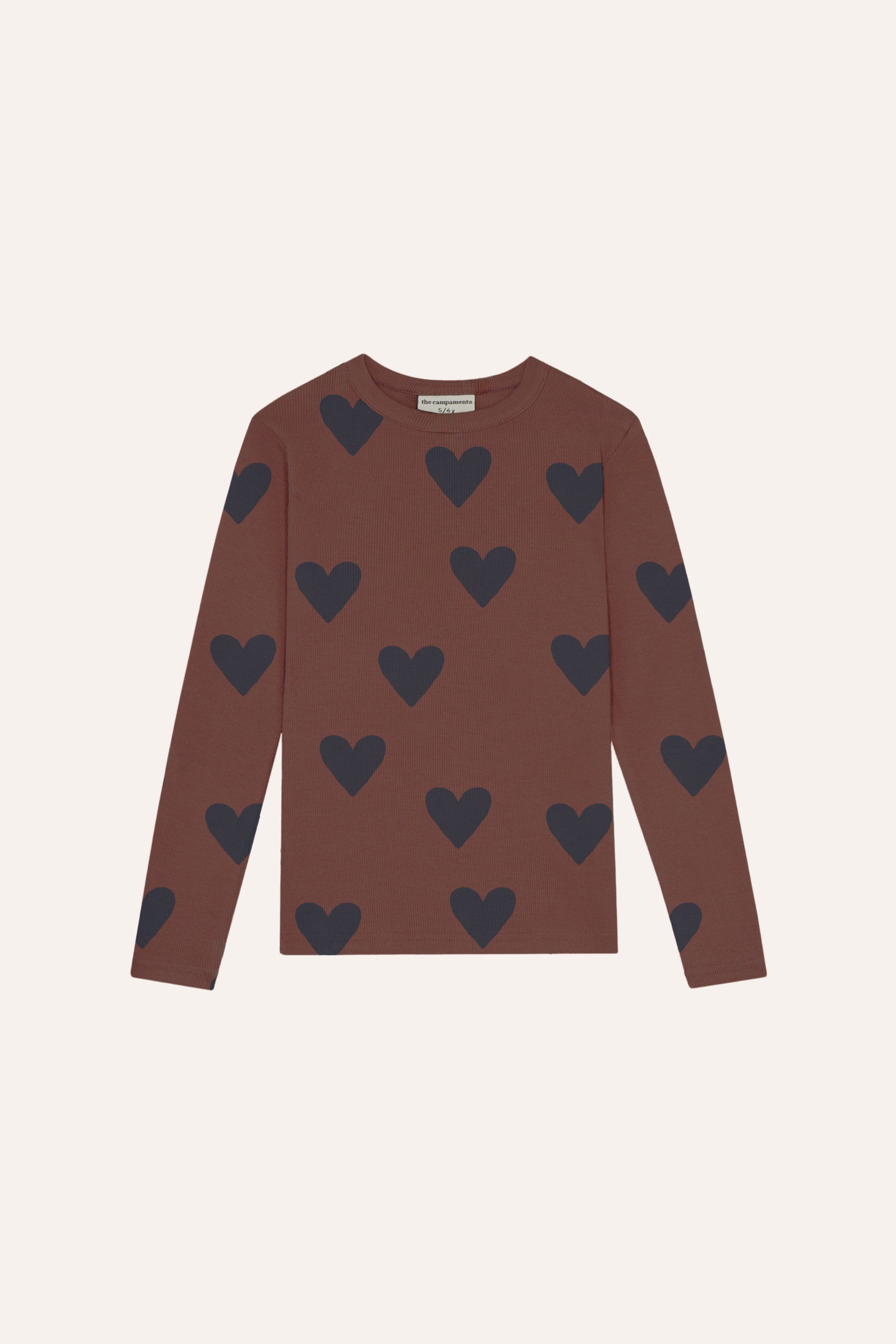 the campamento hearts brown t shirt PRE ORDER