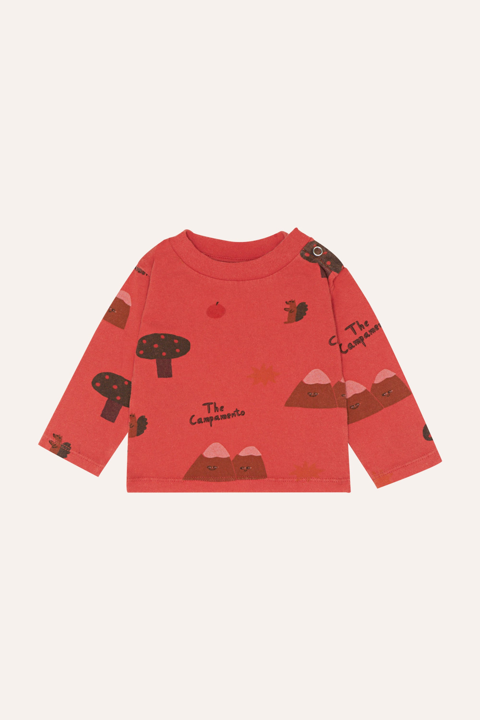 the campamento mountains red baby t shirt PRE ORDER