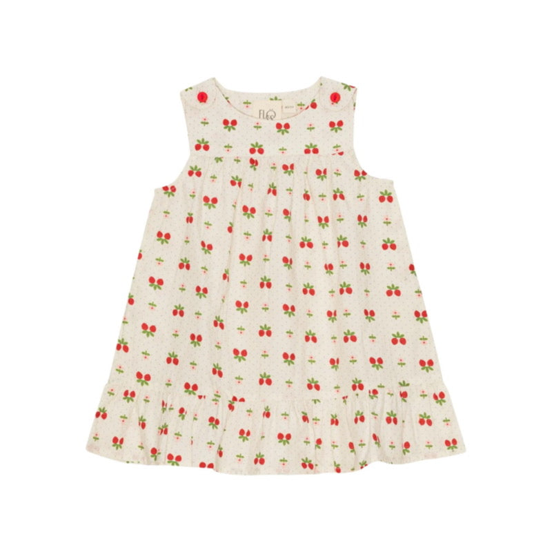 flöss sofia jumper dress - soft white berry - pre order