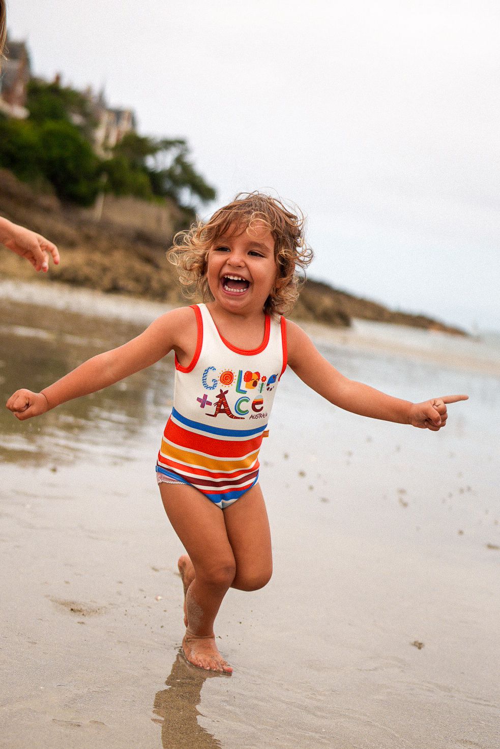 goldie + ace land down under stripe scoop back bathers