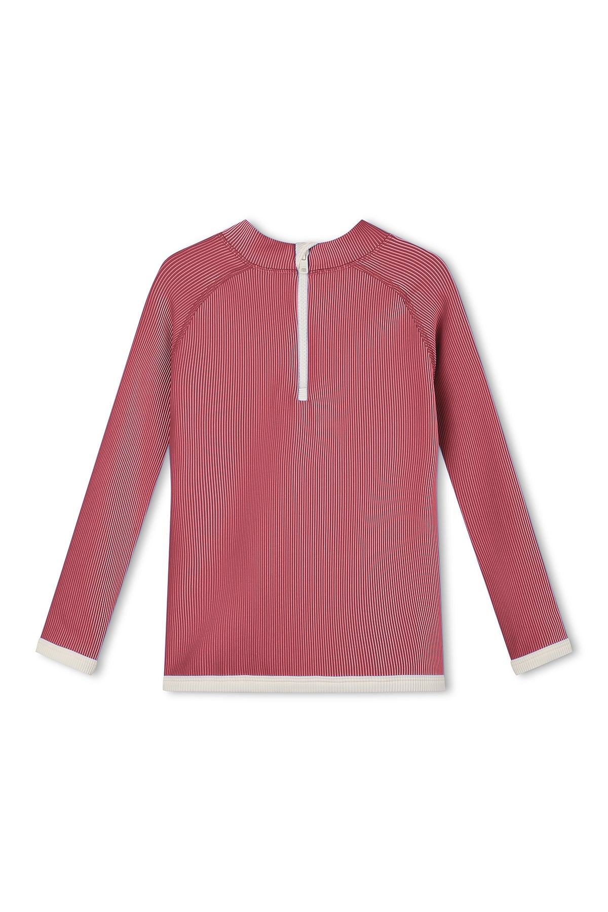 zulu & zephyr mini stripe rashie - clay red