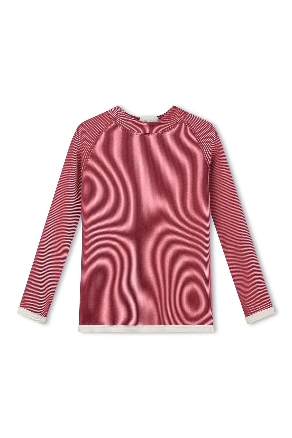 zulu & zephyr mini stripe rashie - clay red