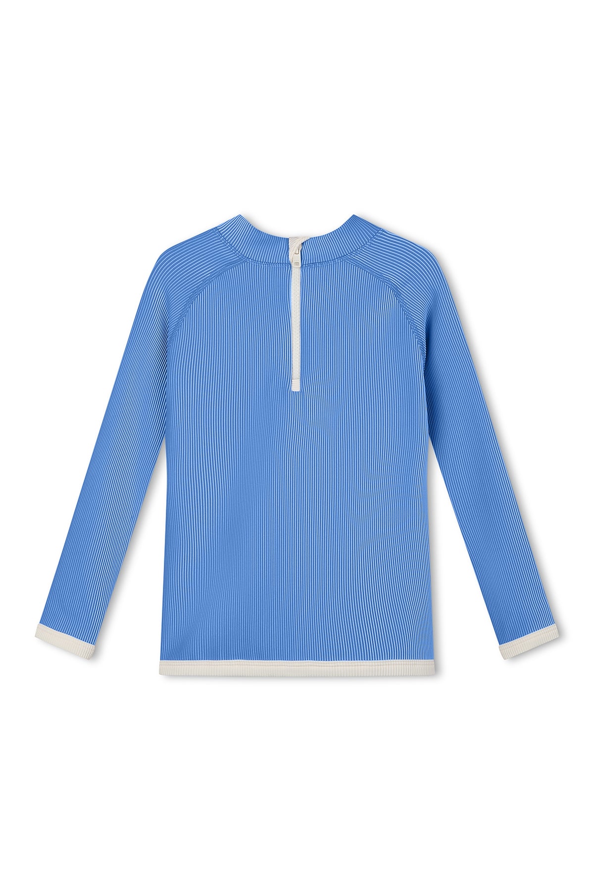 zulu & zephyr mini stripe rib rashie - sky blue