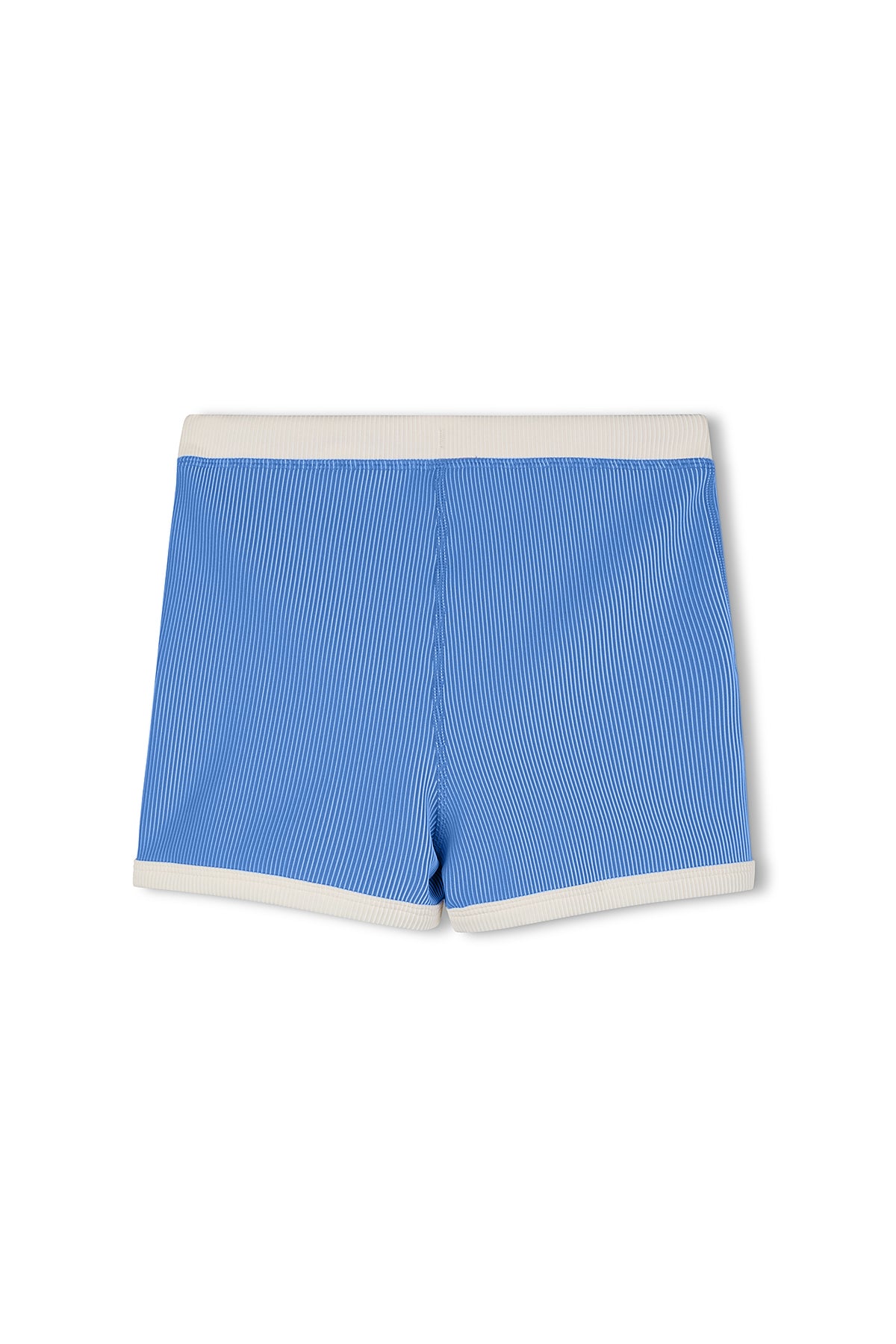 zulu & zephyr mini stripe rib surf short - sky blue
