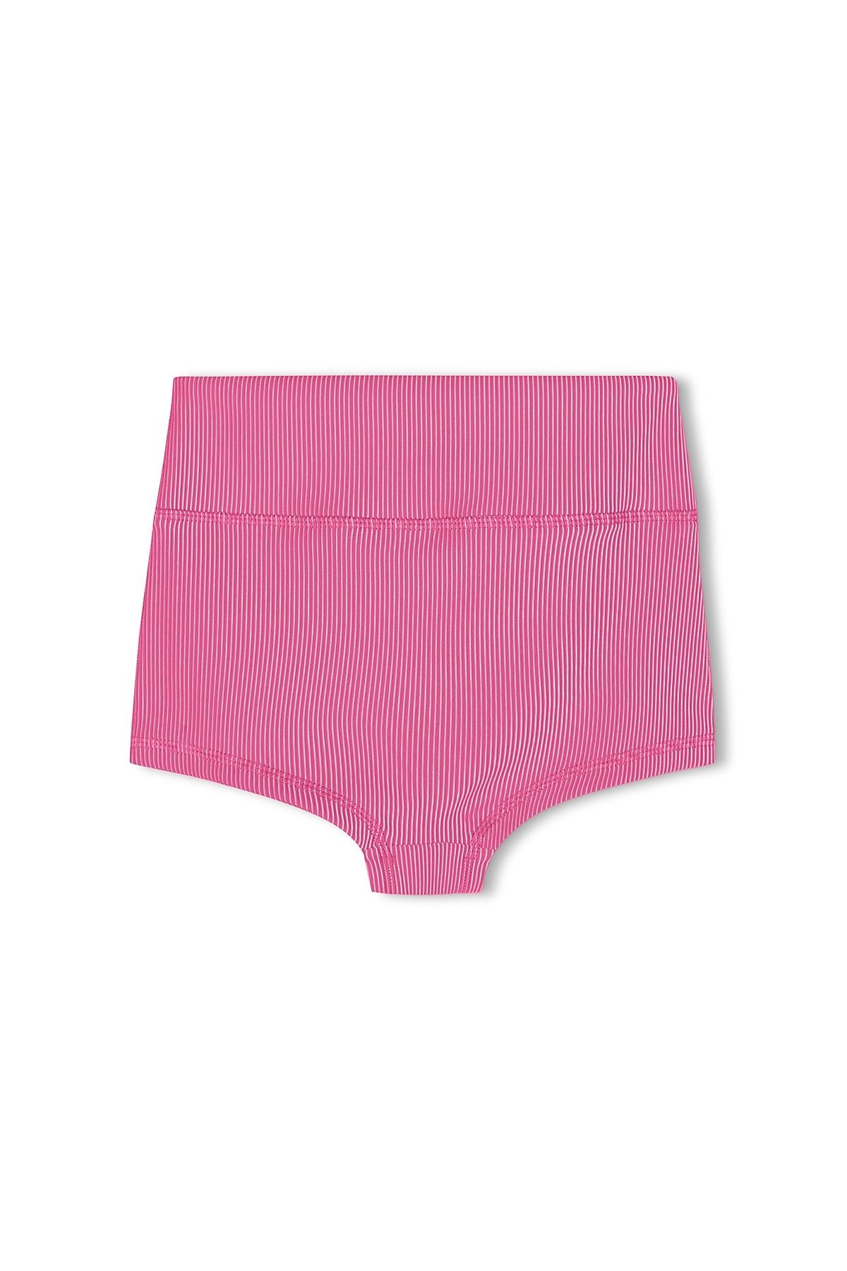 zulu & zephyr mini stripe rib boy short - shell pink