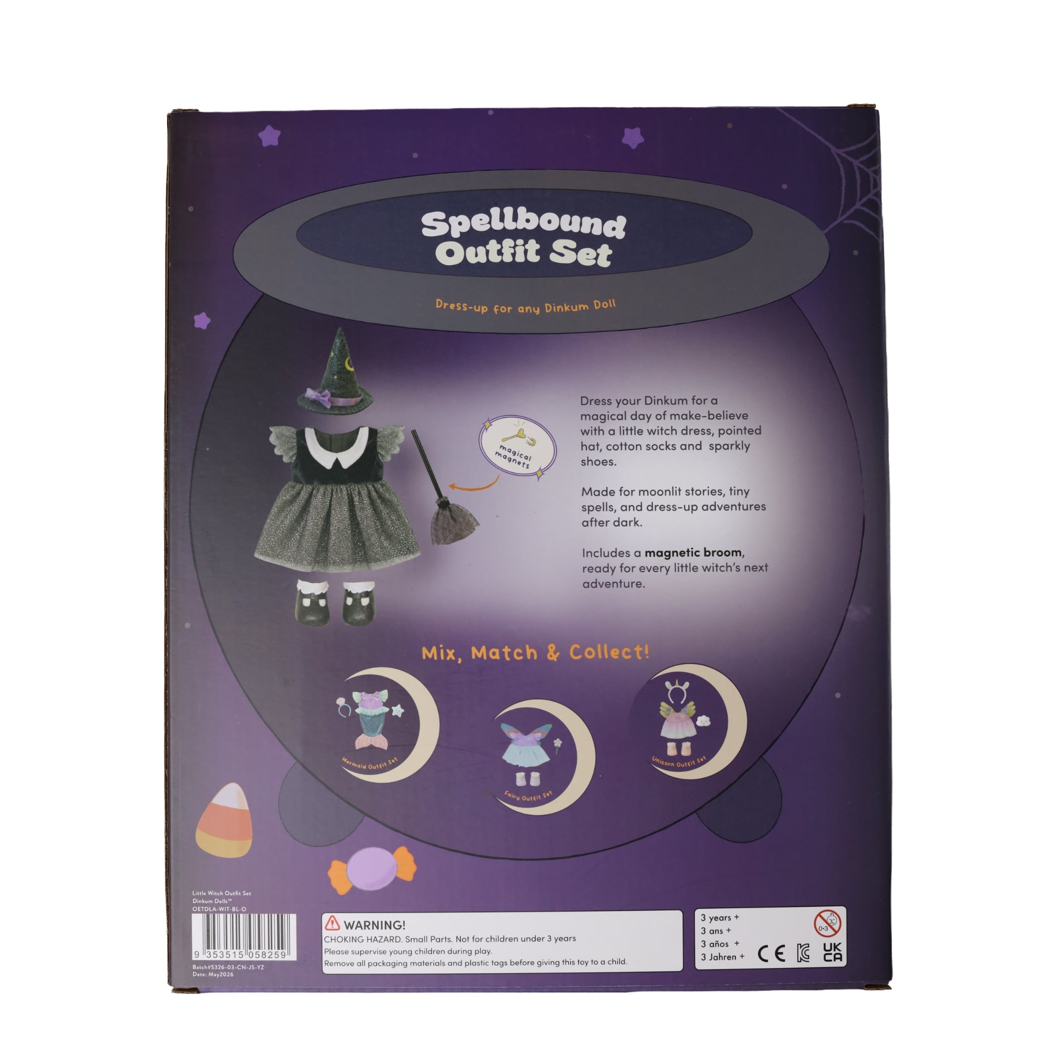 olli ella spellbound witch dress up set