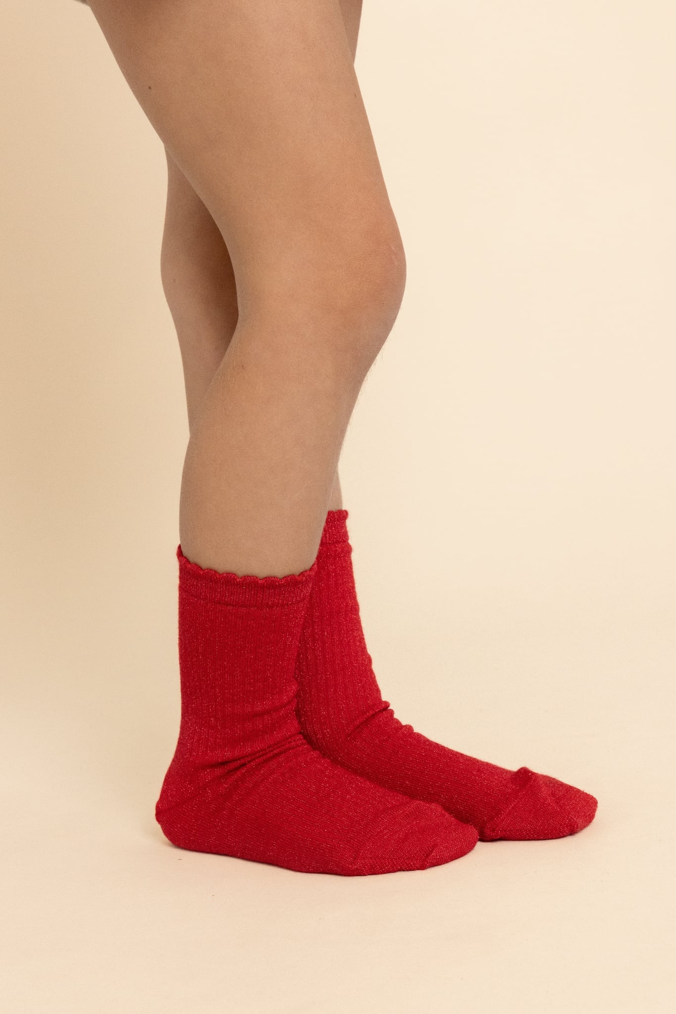 flöss vibe socks 2 pack - red glitter