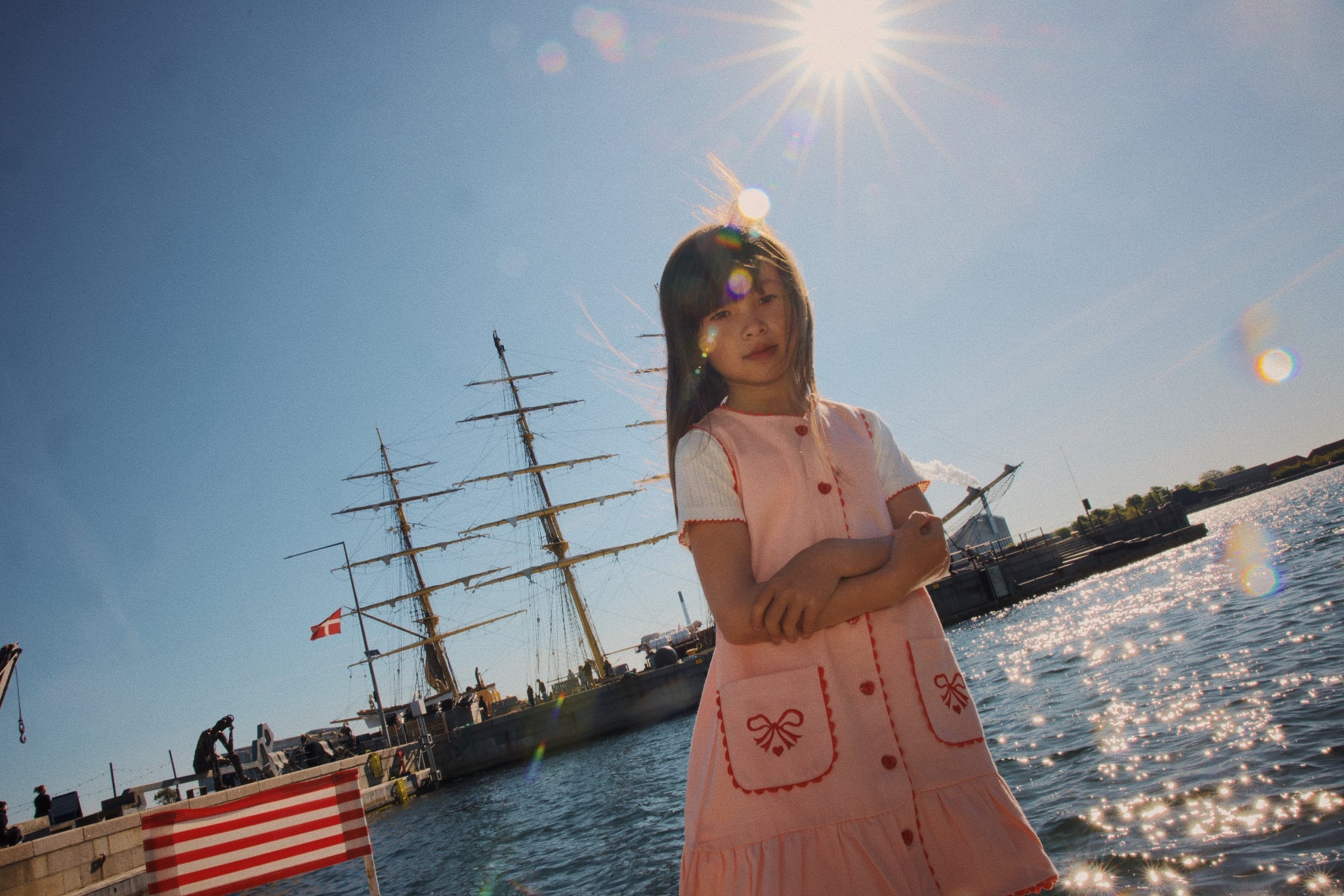 flöss elina dress - soft rose