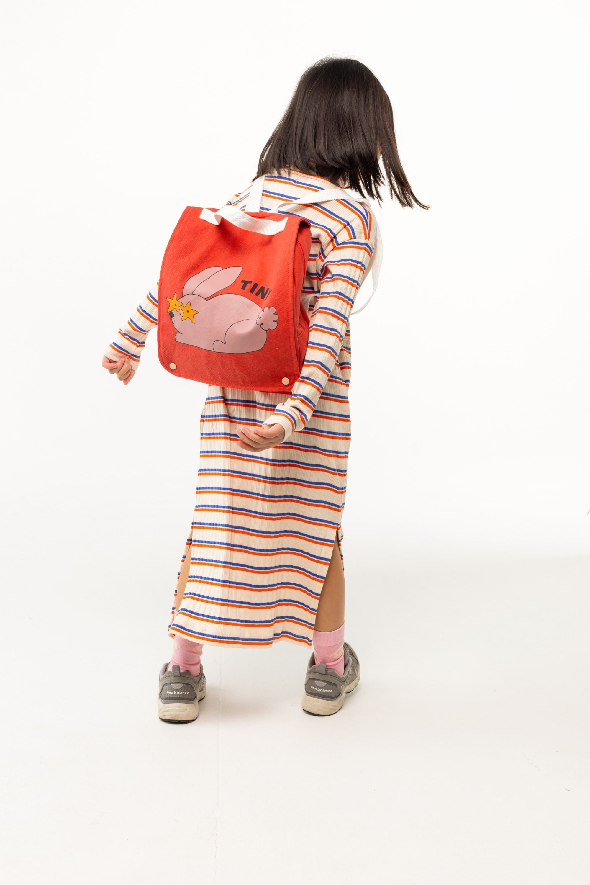 tiny cottons tiny rabbit toddler backpack - summer red