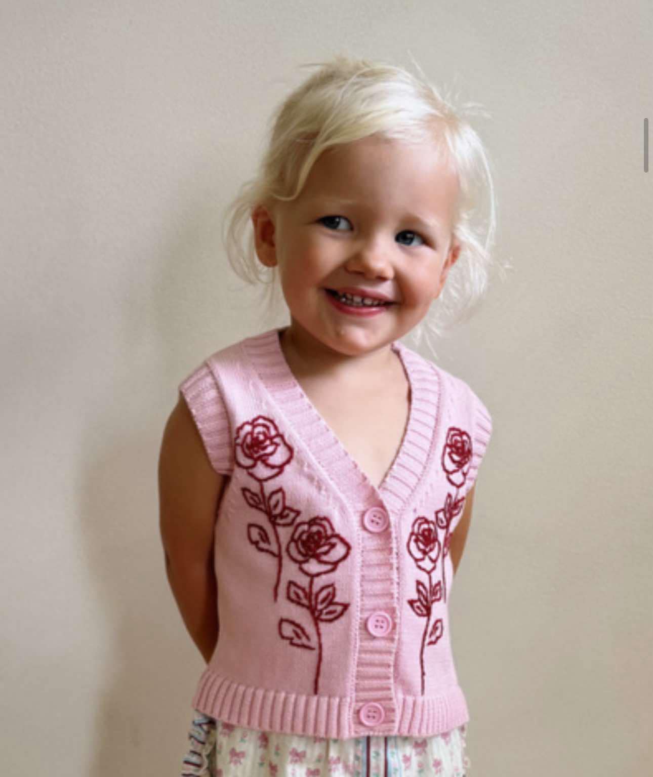 juni jnr elsie knit vest