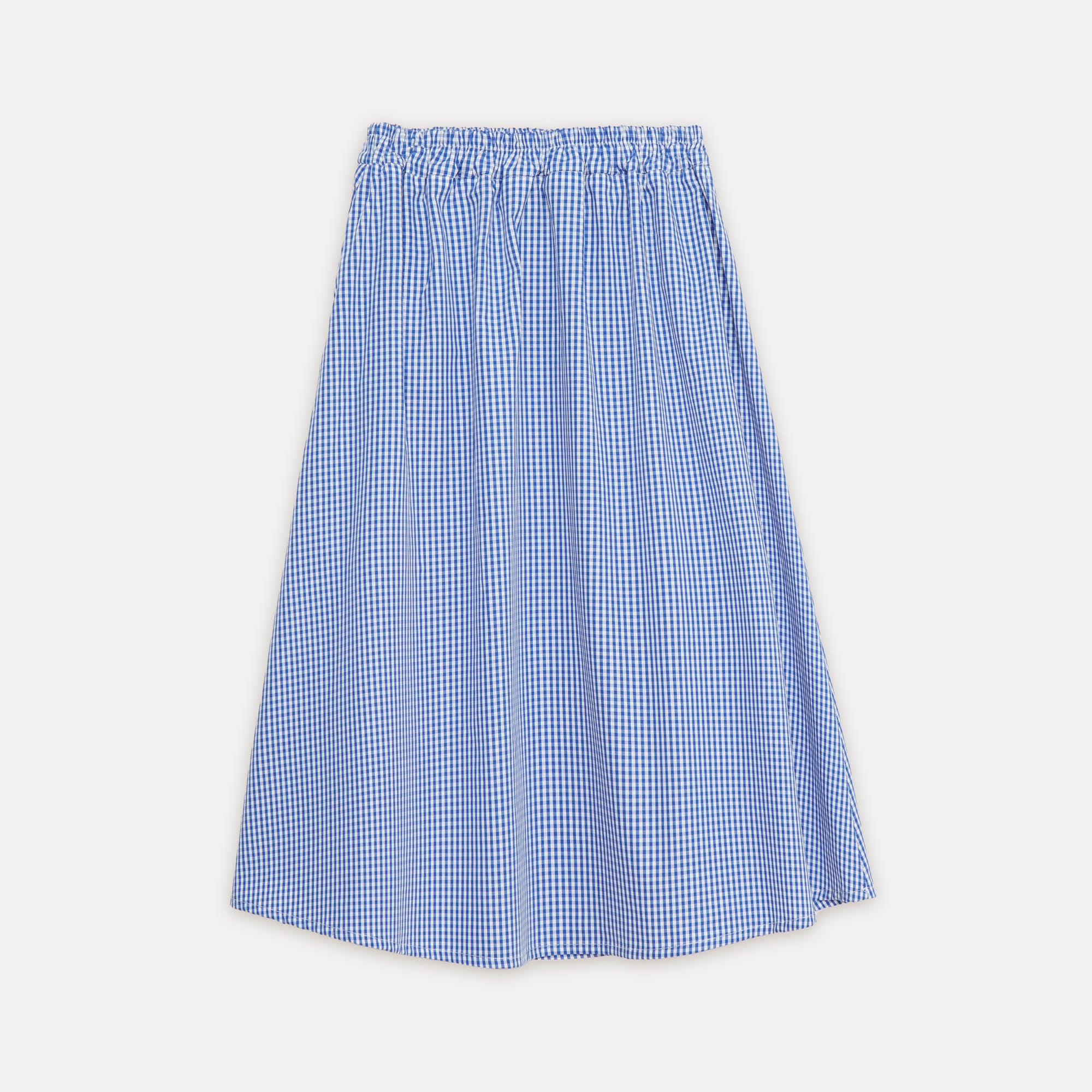 weekend house kids blue check skirt