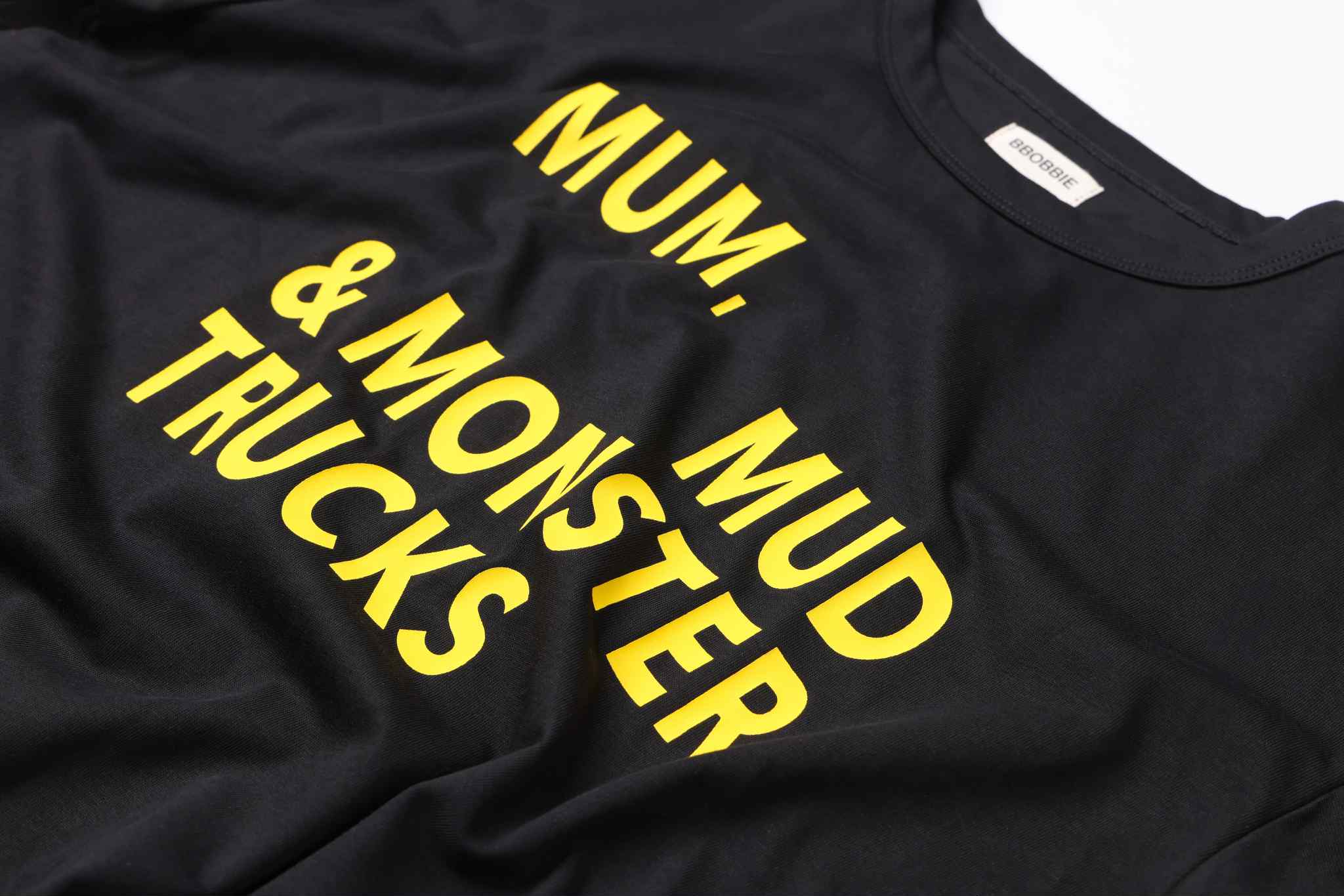 bbobbie mmm tee - black with yellow