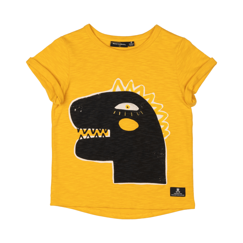 rock your baby destroyer t-shirt - mustard
