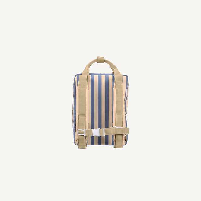 sticky lemon medium envelope backpack - blue stripe