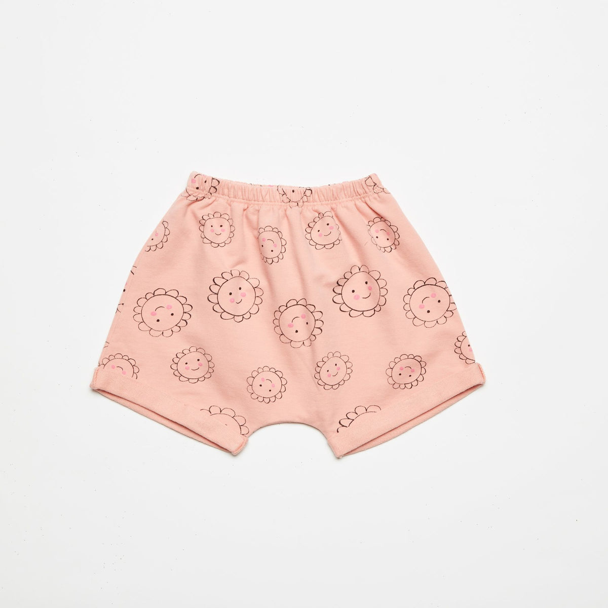 weekend house kids flower baby shorts - pink