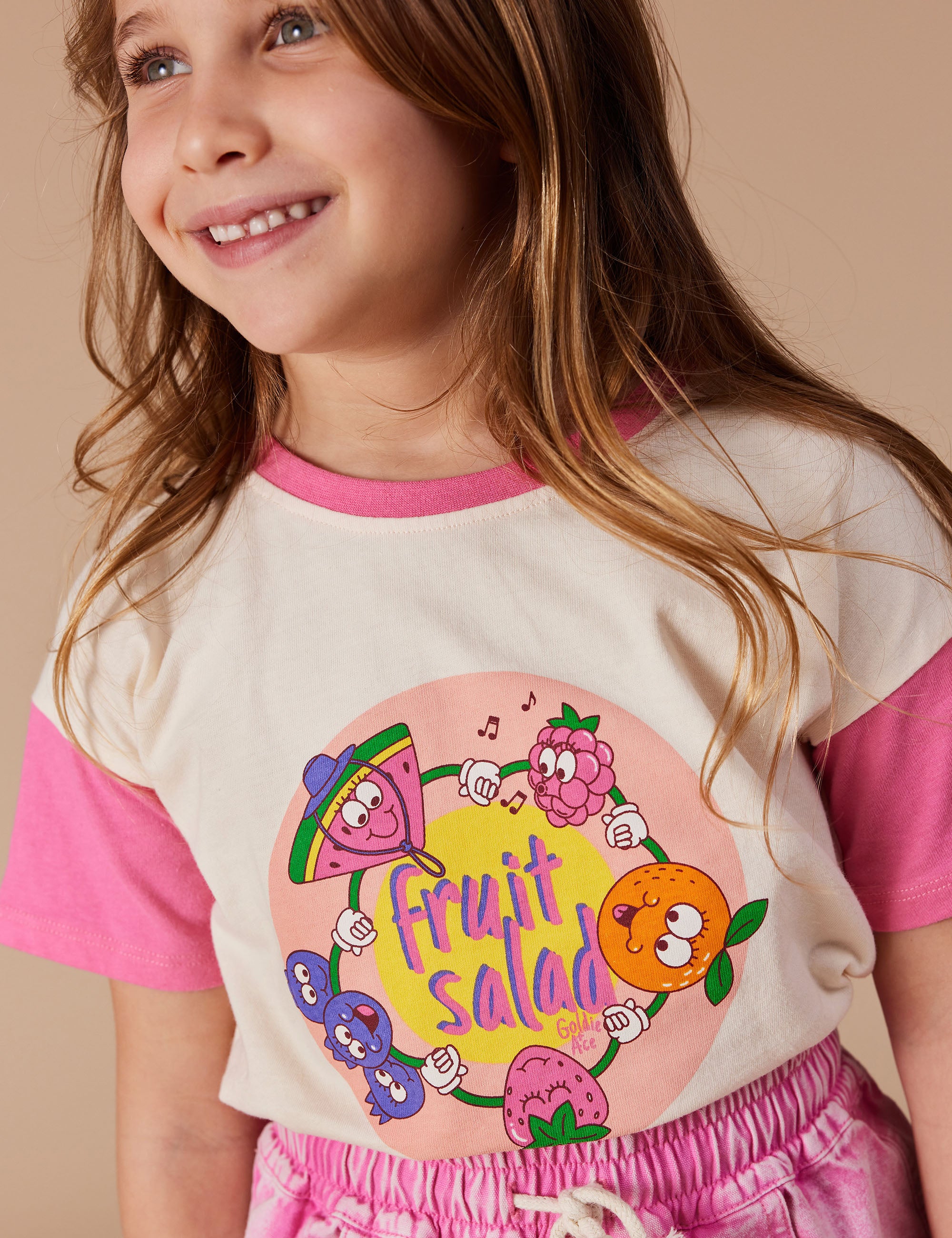 goldie + ace piper fruit salad friends t-shirt