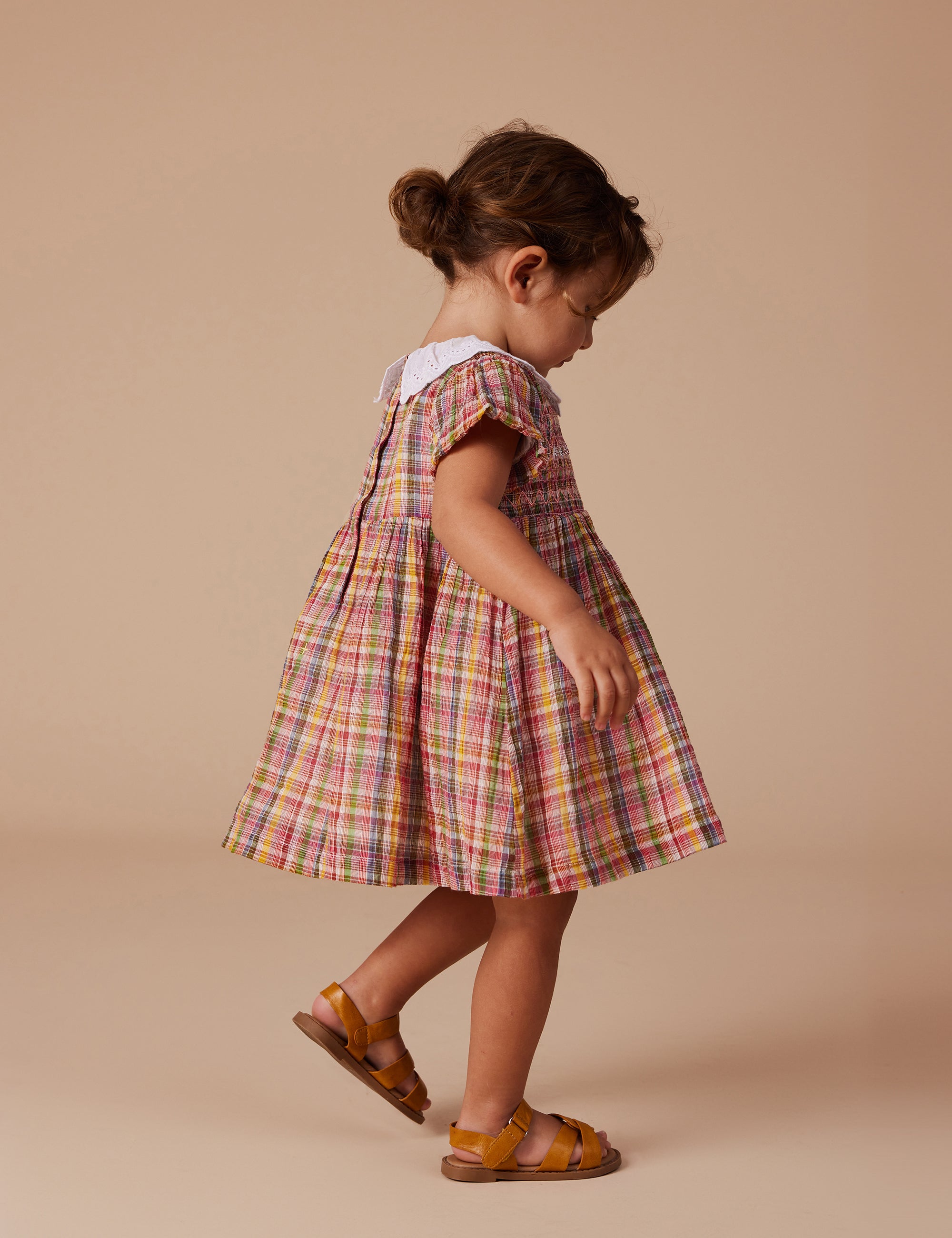 goldie + ace flo smocked dress - sweetie check