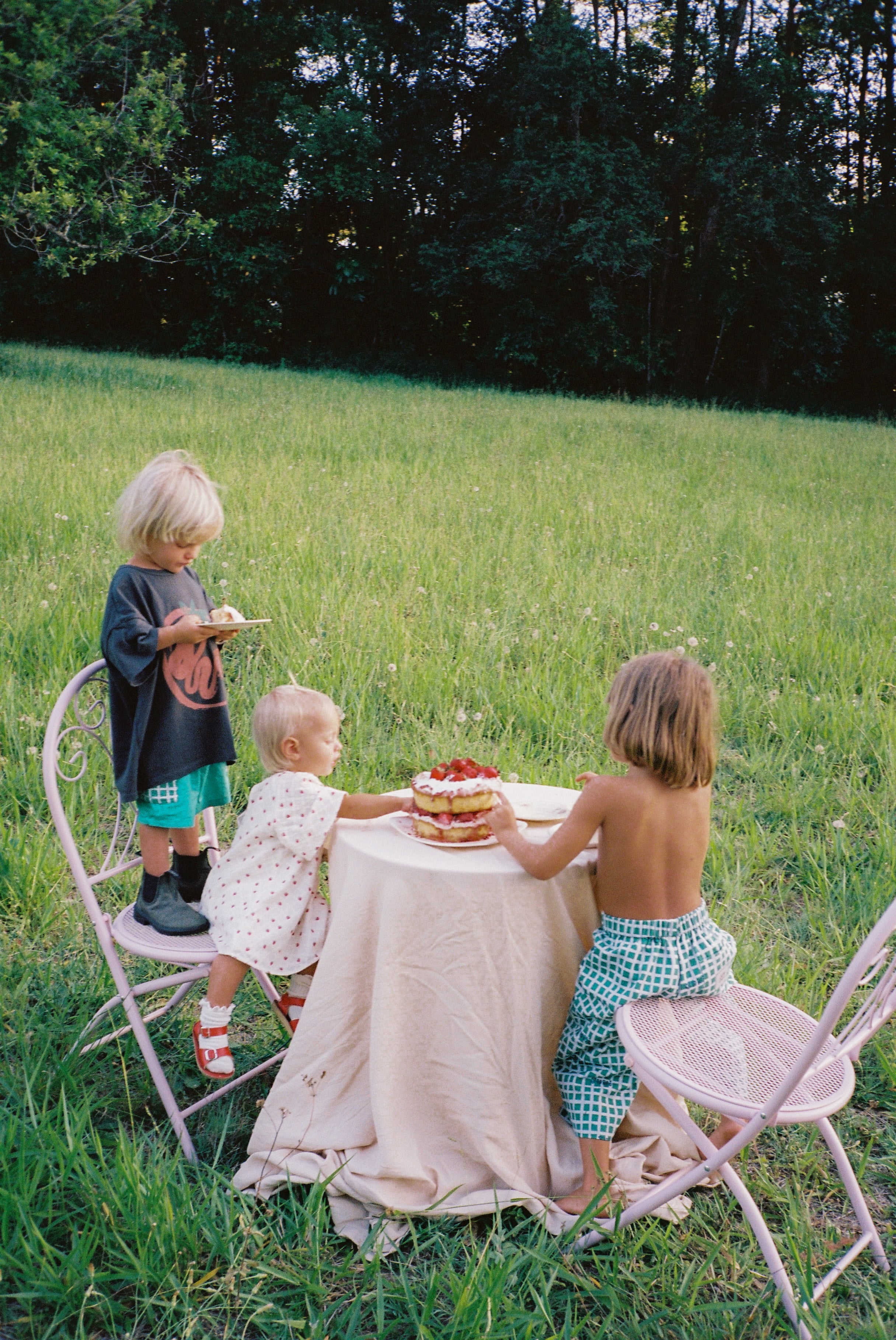 juni jnr penny dress - strawberry broidery