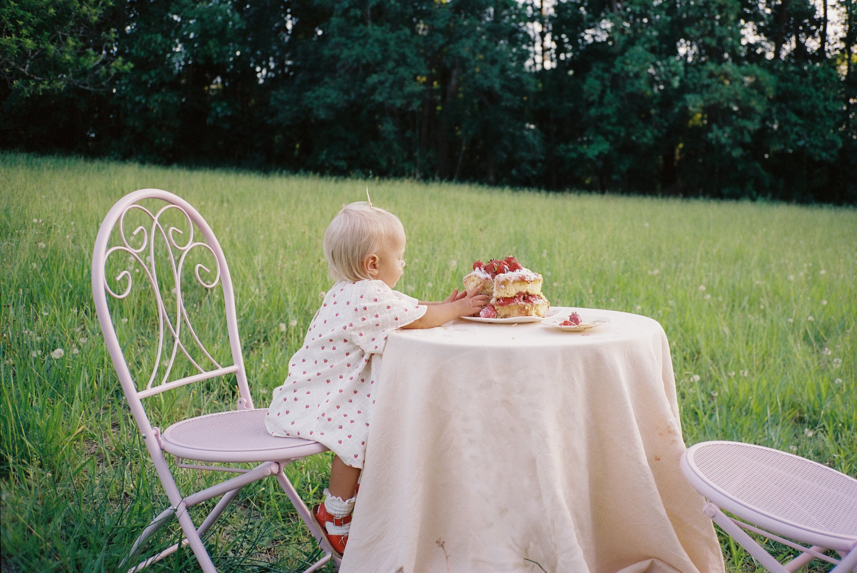 juni jnr penny dress - strawberry broidery