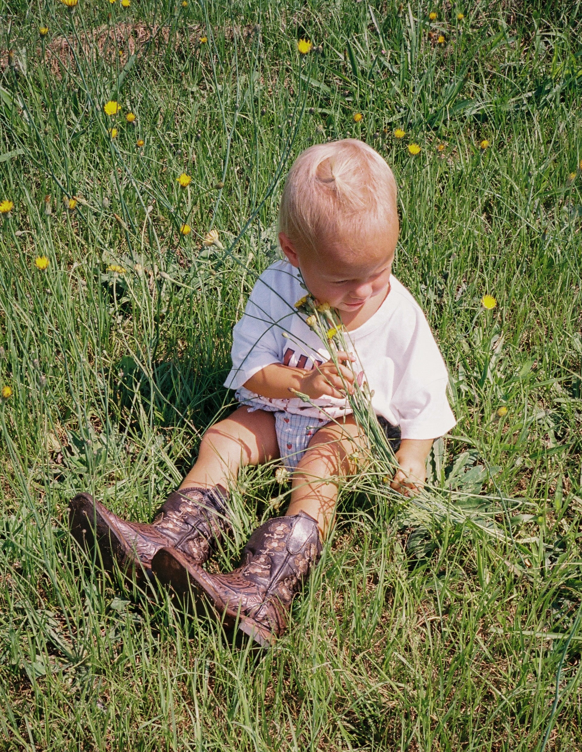 juni jnr picnic tee - white