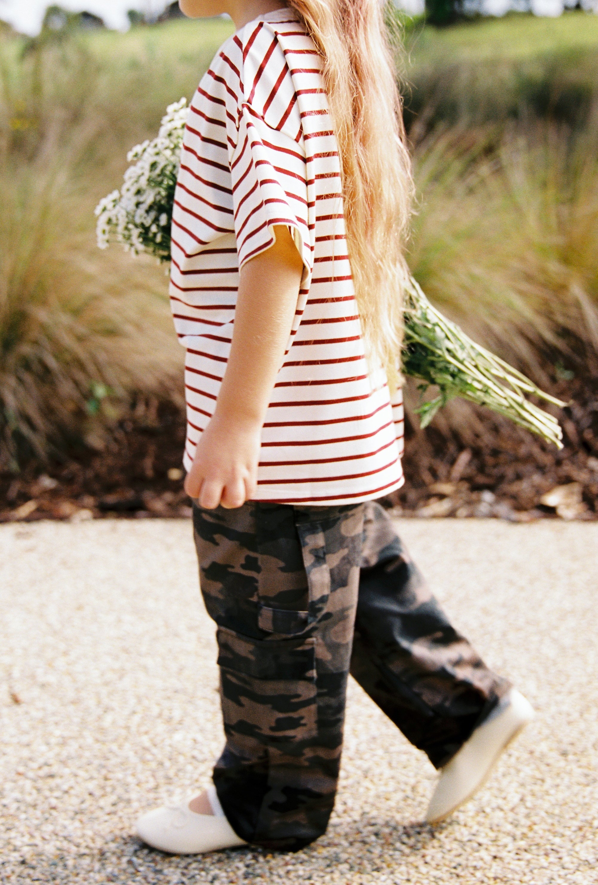 juni jnr zion tee - chilli stripe