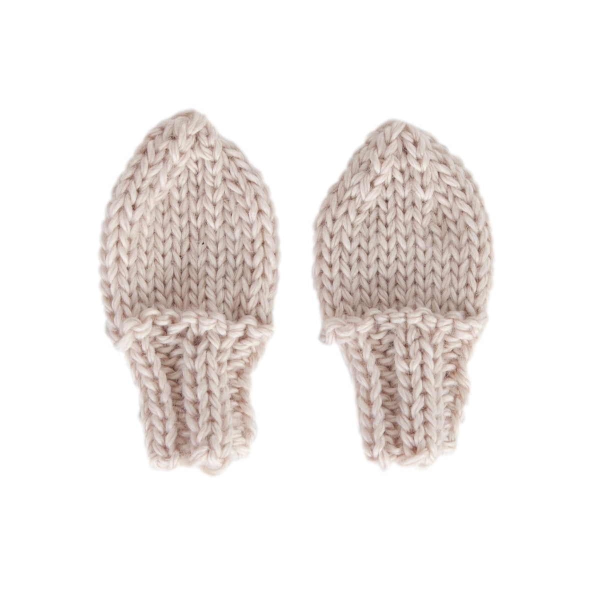 acorn kids cottontail baby mittens - oatmeal