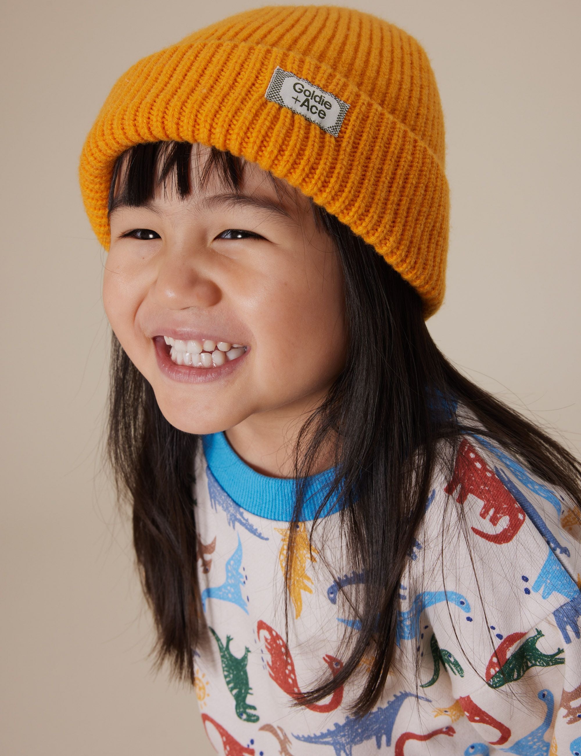 goldie + ace wool beanie - golden