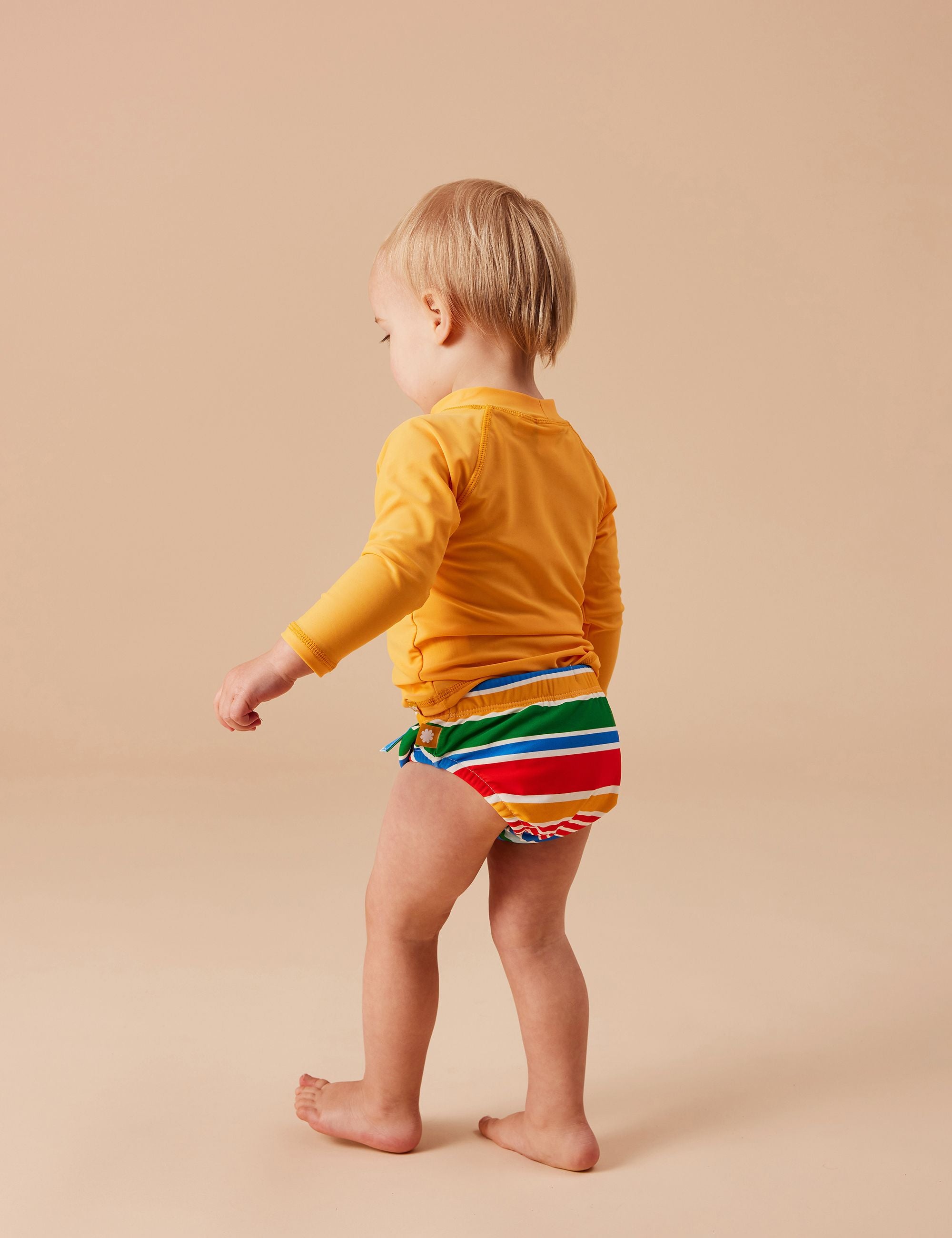 goldie + ace bold stripe swim nappy