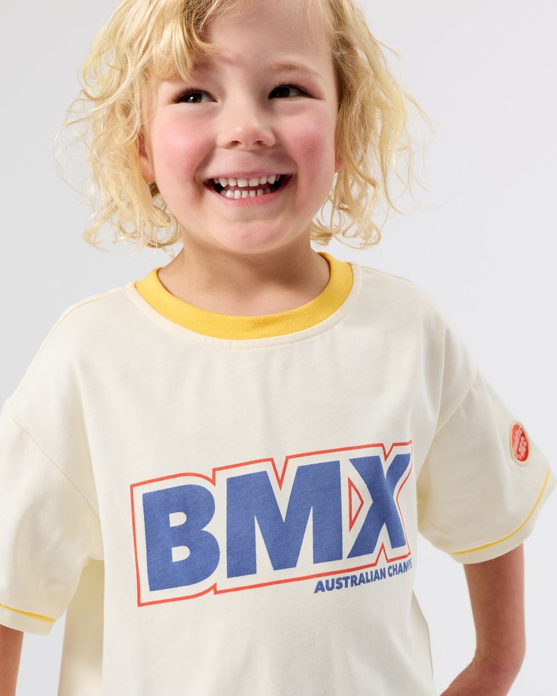 goldie + ace oversized bmx t-shirt - antique white