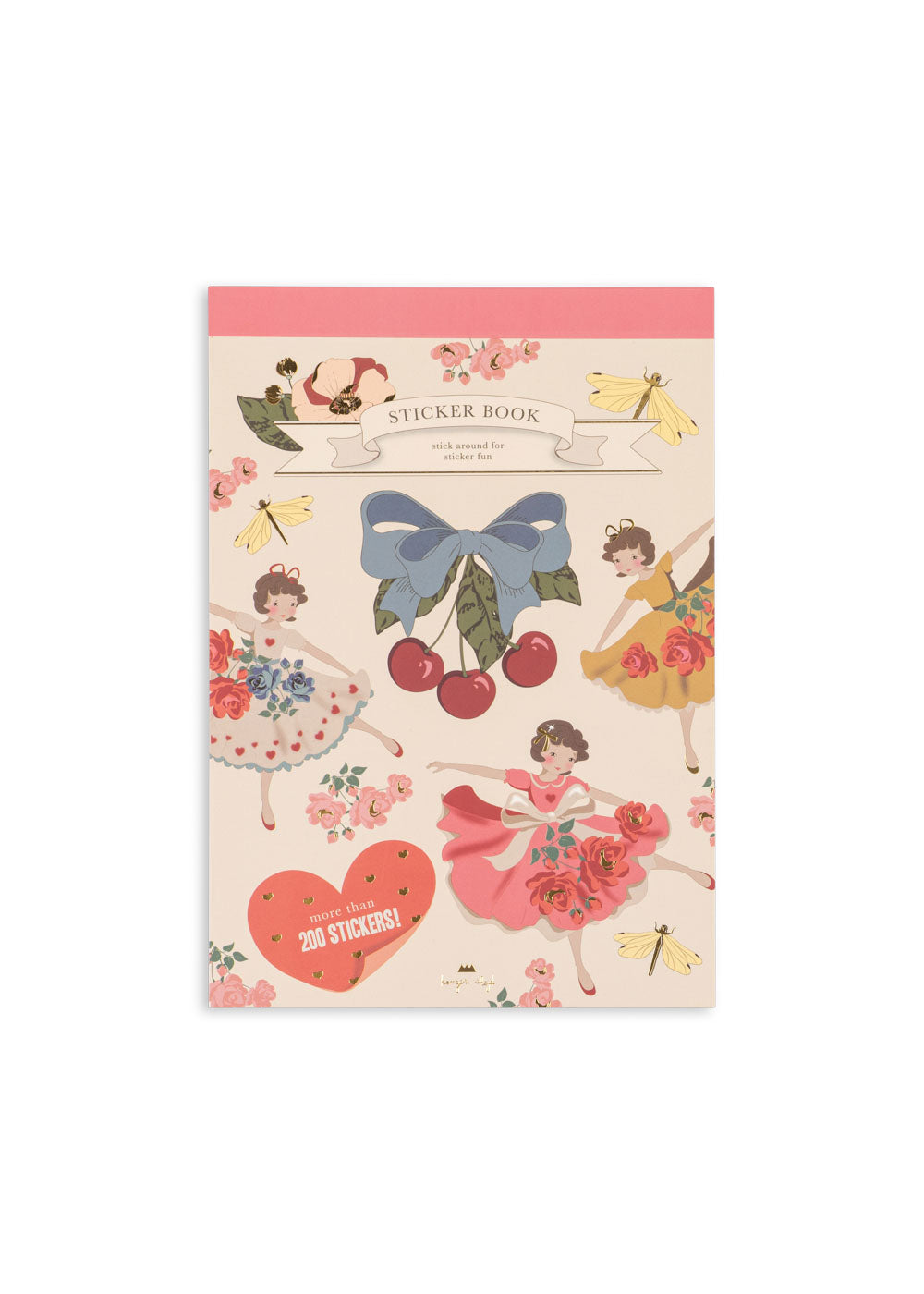 konges sløjd a sticker a day sticker book - rose