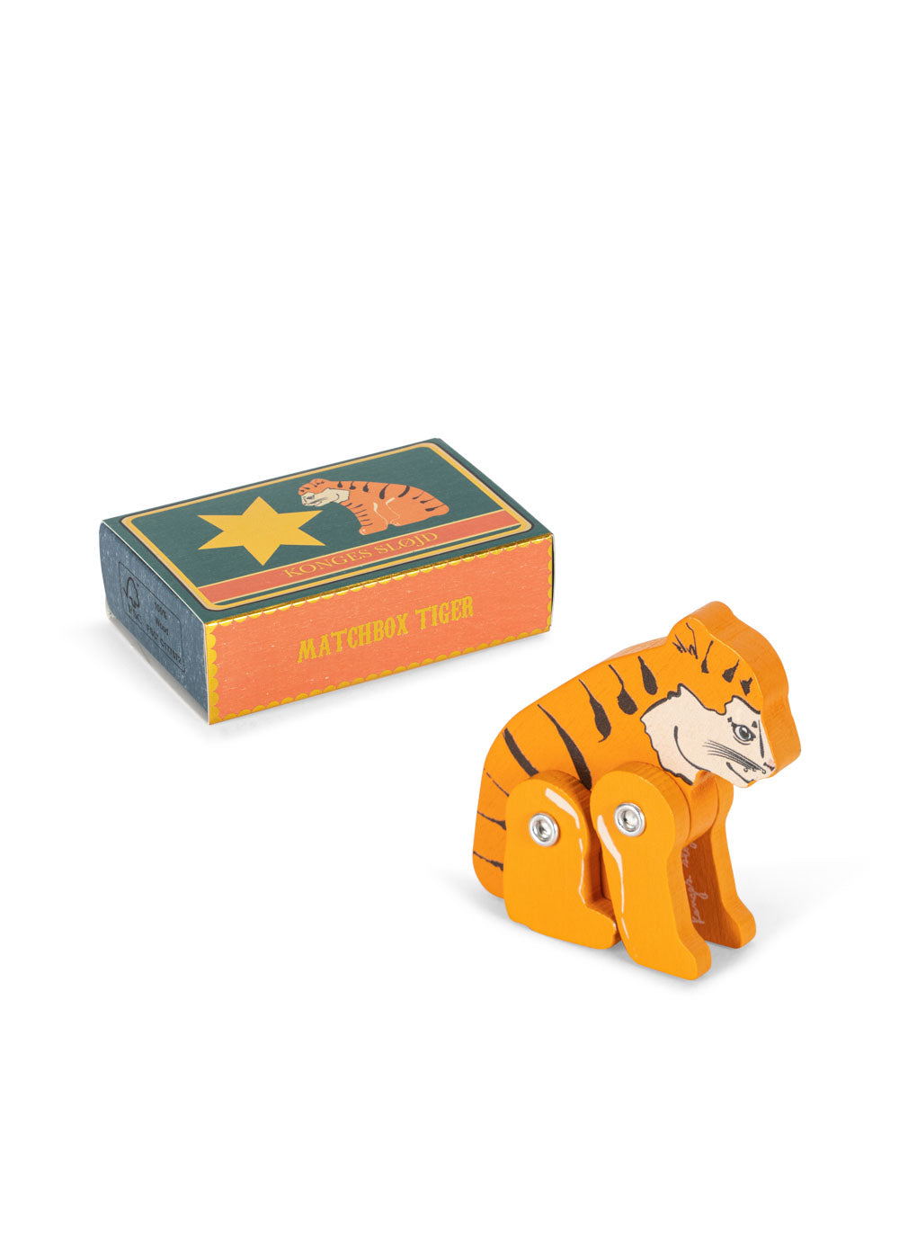 konges slojd matchbox animal fsc - tiger