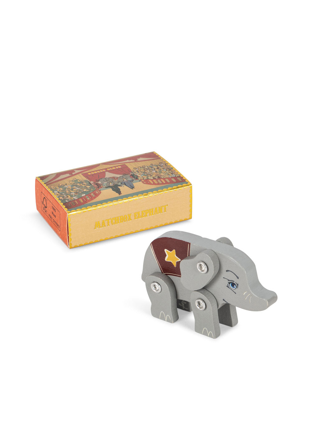 konges slojd matchbox animal fsc - elephant