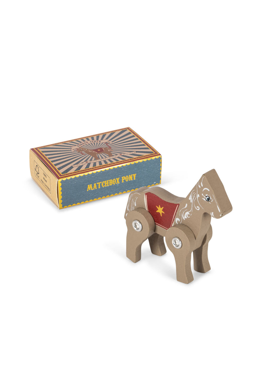 konges slojd matchbox animal fsc - horse