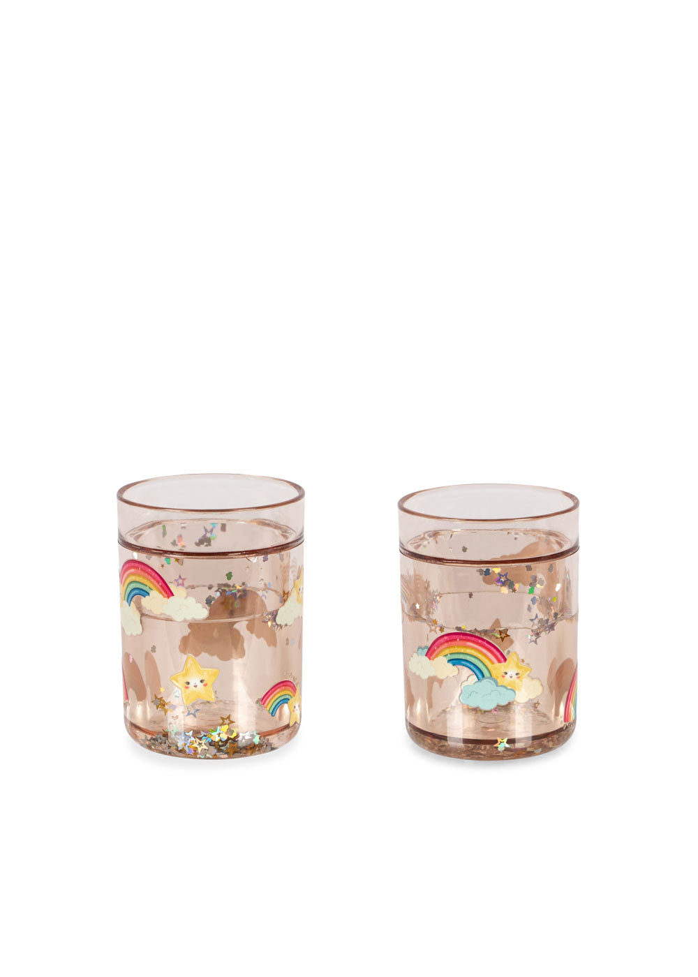 konges slojd 2 pack glitter cups - rainbow (pre order)