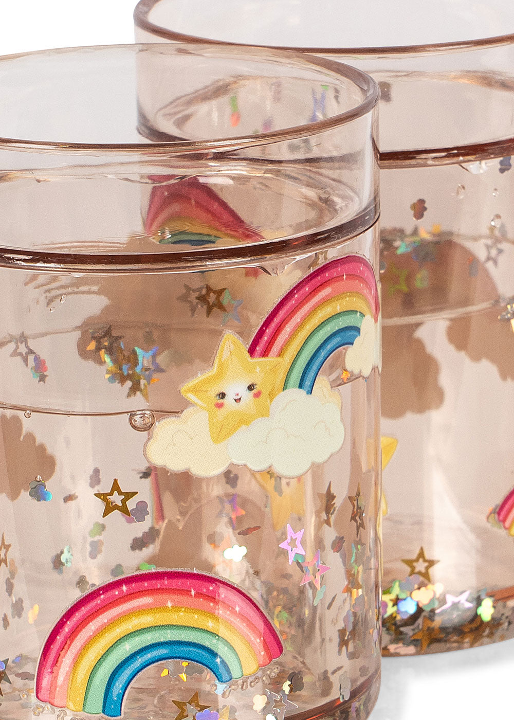 konges slojd 2 pack glitter cups - rainbow (pre order)