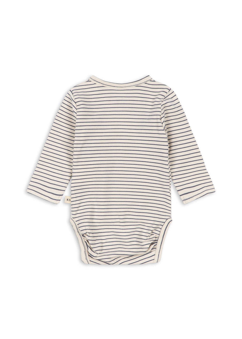 konges slojd basic ls newborn body gots - stripe como (pre order)