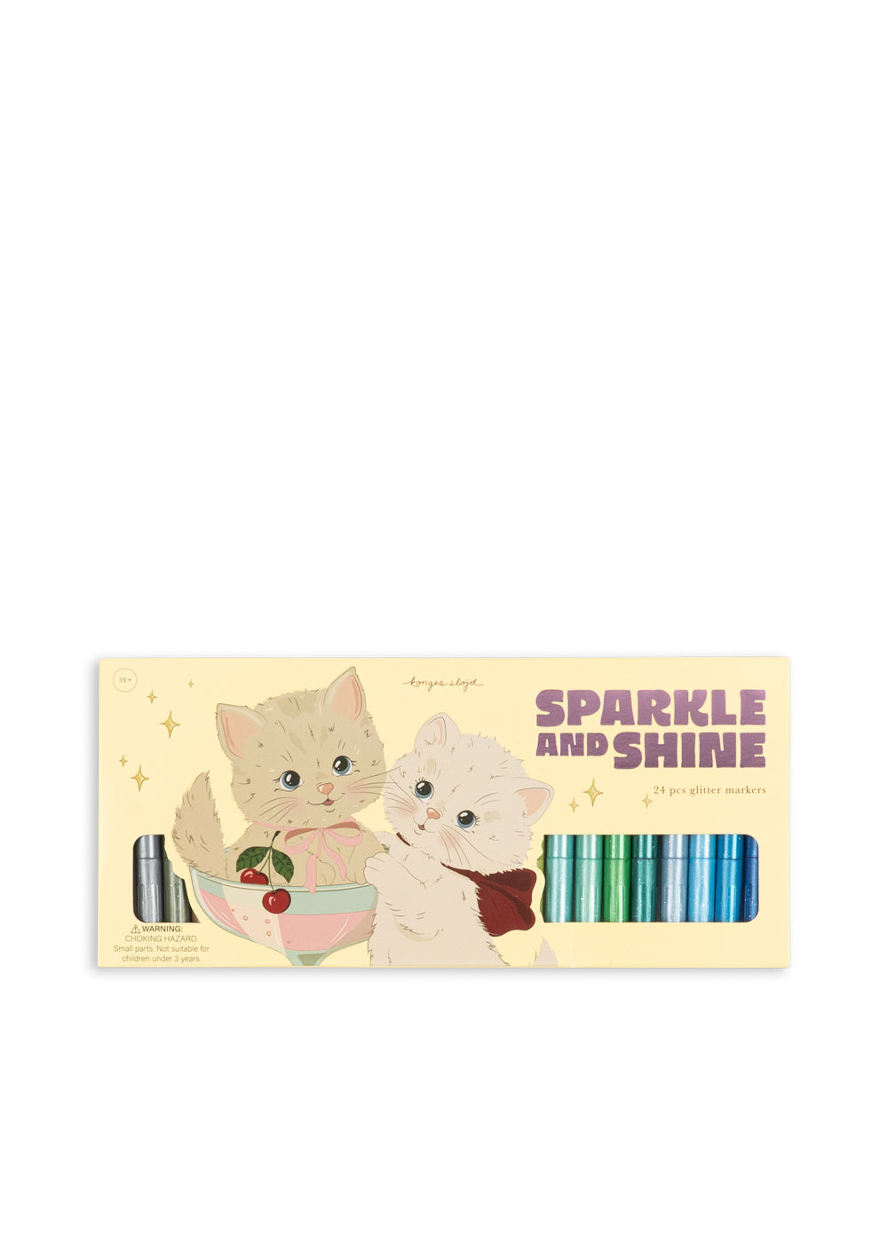 konges sløjd glitter markers - 24 pcs
