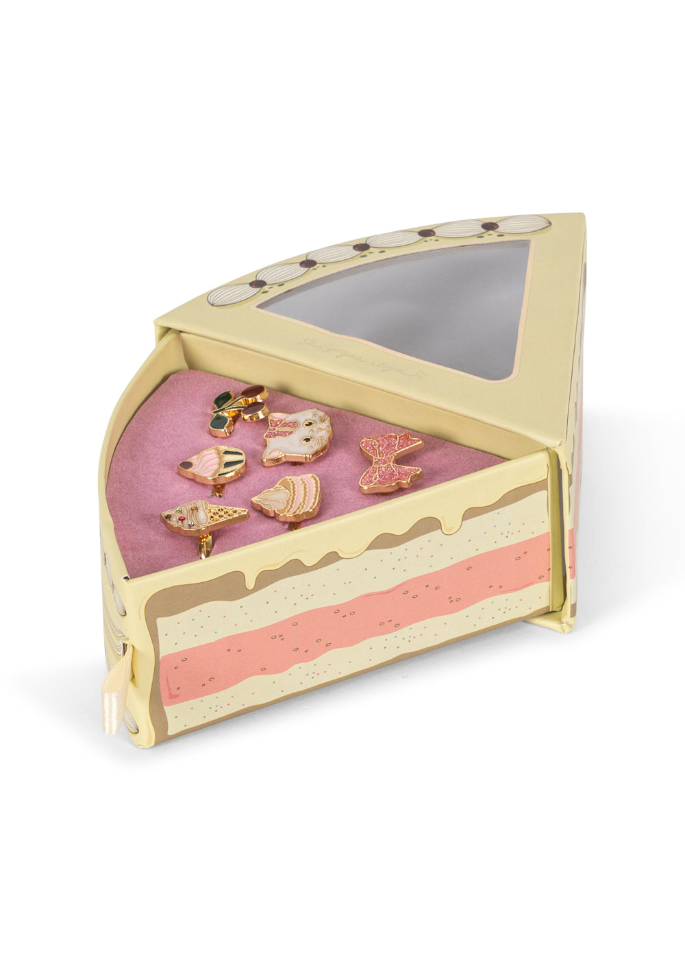 konges slojd kitty sweets ring set - gold (pre order)