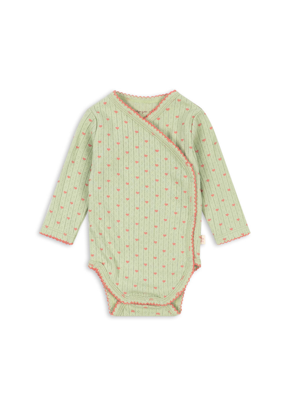 konges slojd minnie newborn body gots - couer lint (pre order)