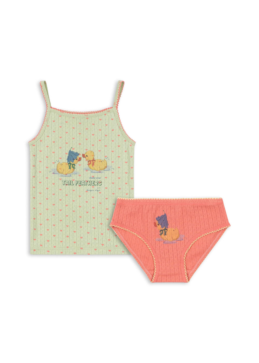 konges slojd minnie underwear gots set - coeur lint (pre order)
