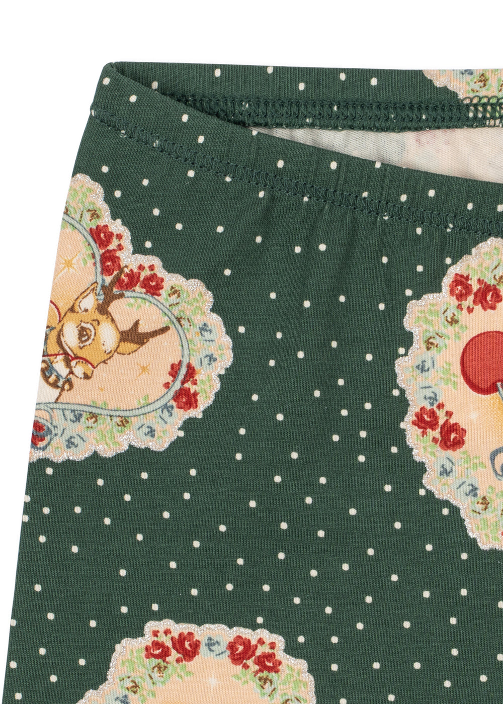 konges slojd basic body / pants set gots - deer diary green (pre order)